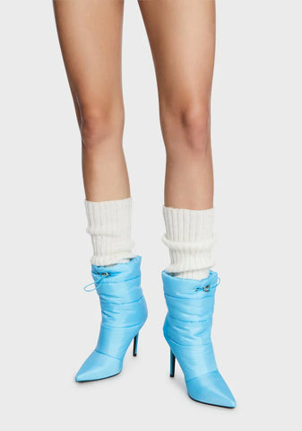 Aqua Outside Looking In Heeled Boots