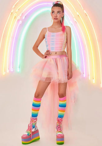 Dash Of Sparkle Tulle Corset Top