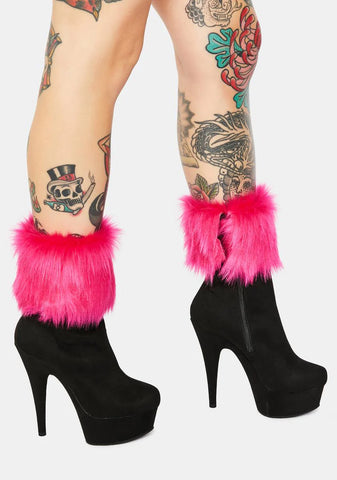 Never The Same Faux Fur Cuff Booties
