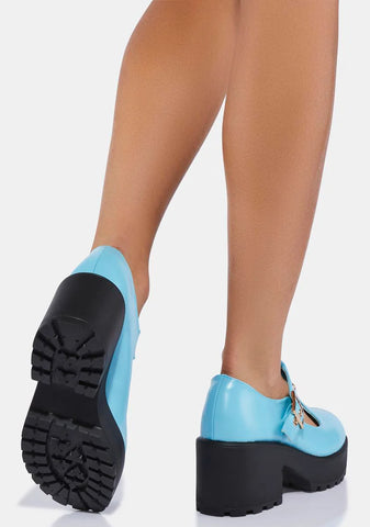 Turquoise Sai Mary Janes