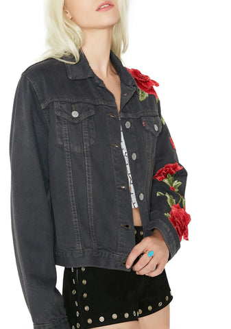 Roses Denim Jacket