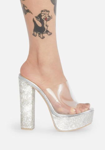 Bubba Rhinestone Platform Heels