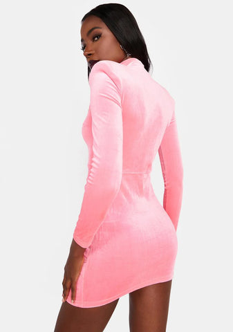 Sugar Decadent Pleasures Velvet Mini Dress