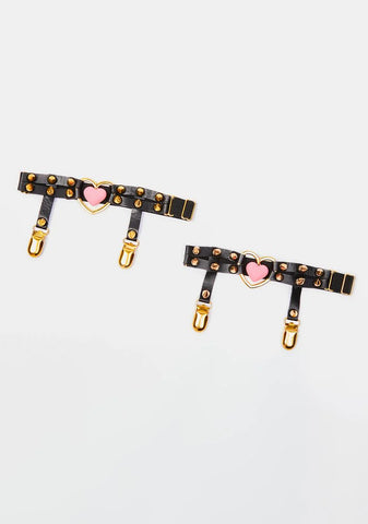 Dark Double The Passion Spiked Leg Garters