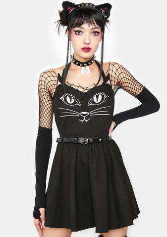Here Kitty Mini Dress