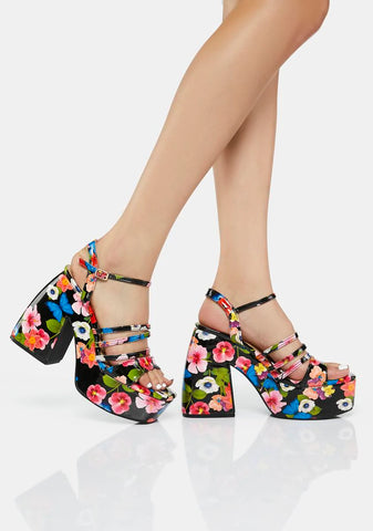 Summer Party Block Heels