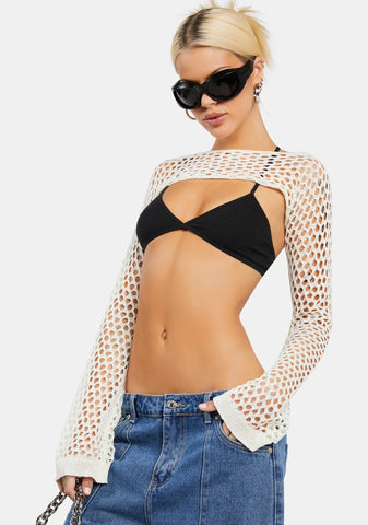 Crochet Shrug Sleeve Top