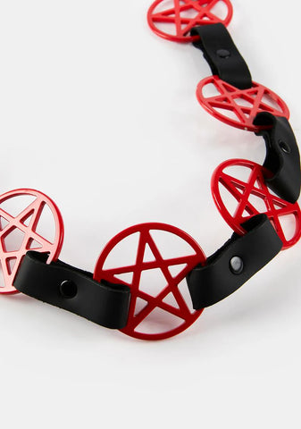 Red Pentagram Belt