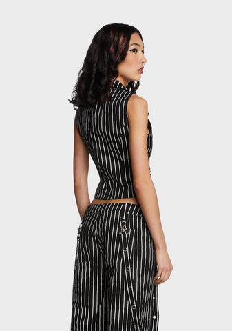 Deadly Souls Pinstripe Vest