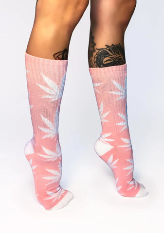 Candy Pink Plantlife Crew Socks