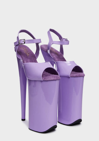 Beyond-009 Platform Heels - Lavender