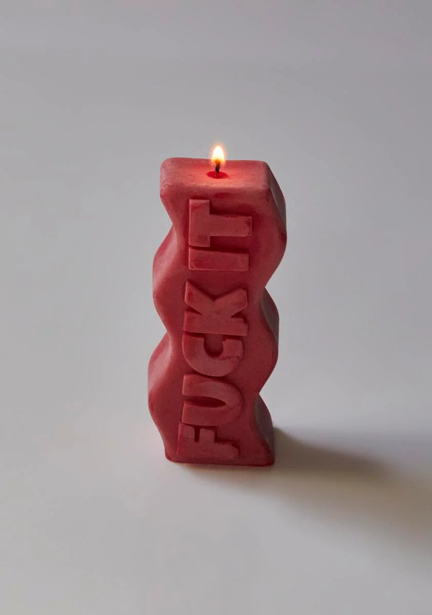 Pink F*ck It Candle