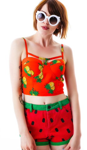 Malibu Pineapple Bustier