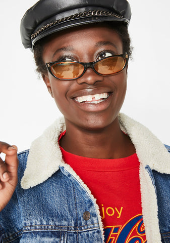 Amber Can't Buy Love Rectangle Sunglasses