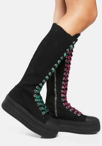 Mosh Pit Babe Knee High Sneakers