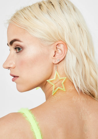 Lemon My Clarity Star Earrings