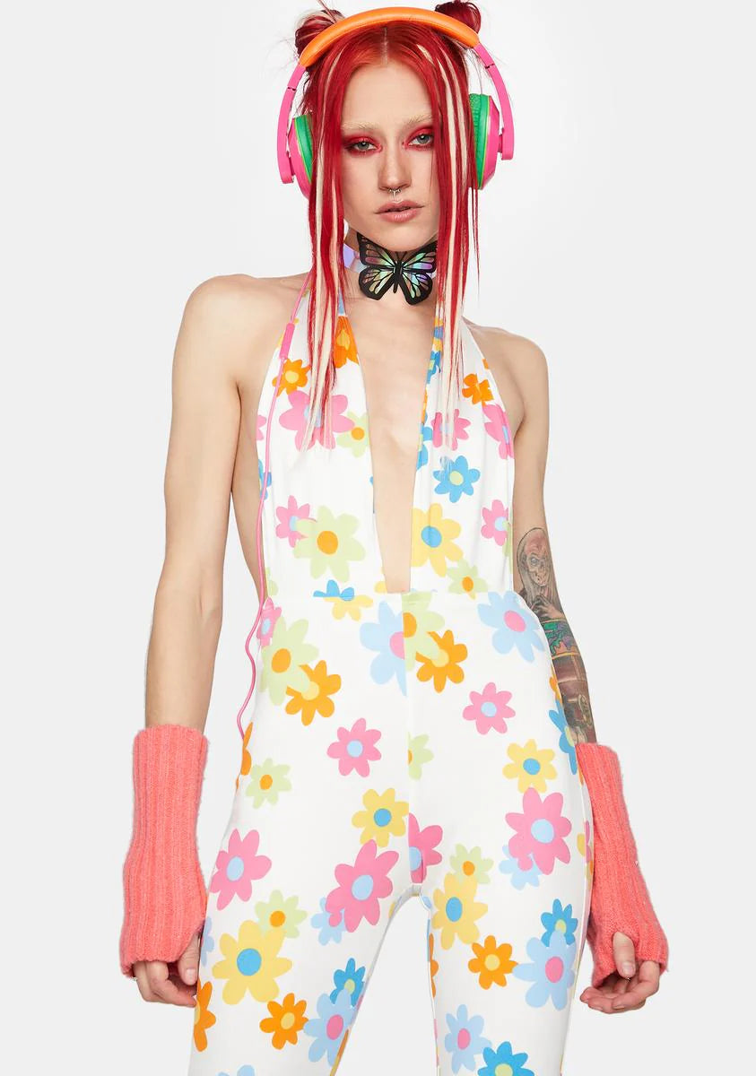 Ivory Bouncing Back Floral Jumpsuit