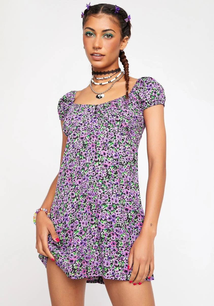 Lilac Blossom Alegra Mini Dress