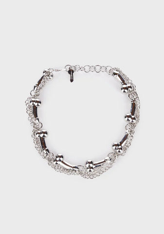 Dick Rhinestone Chain Choker