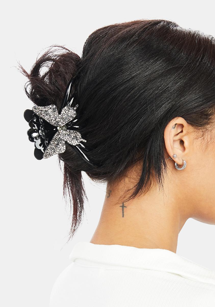 Wing It Up Rhinestone Hair Claw