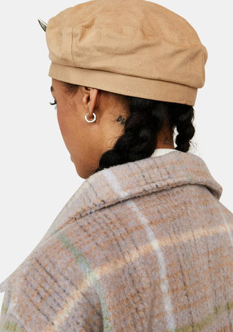Atmosphere Tan Beret With Horns
