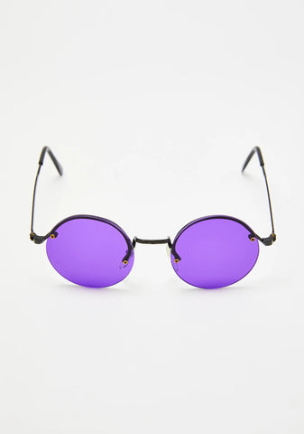 Purple Rounders Sunglasses