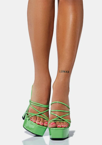 Kiwi Wish For The Best Platform Heels