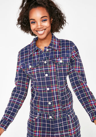 Grunge Gang Plaid Jumpsuit