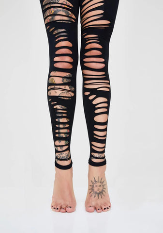 Hot Mess Ripped Tights