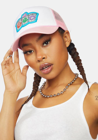 Atta Boy Pink Foam Trucker