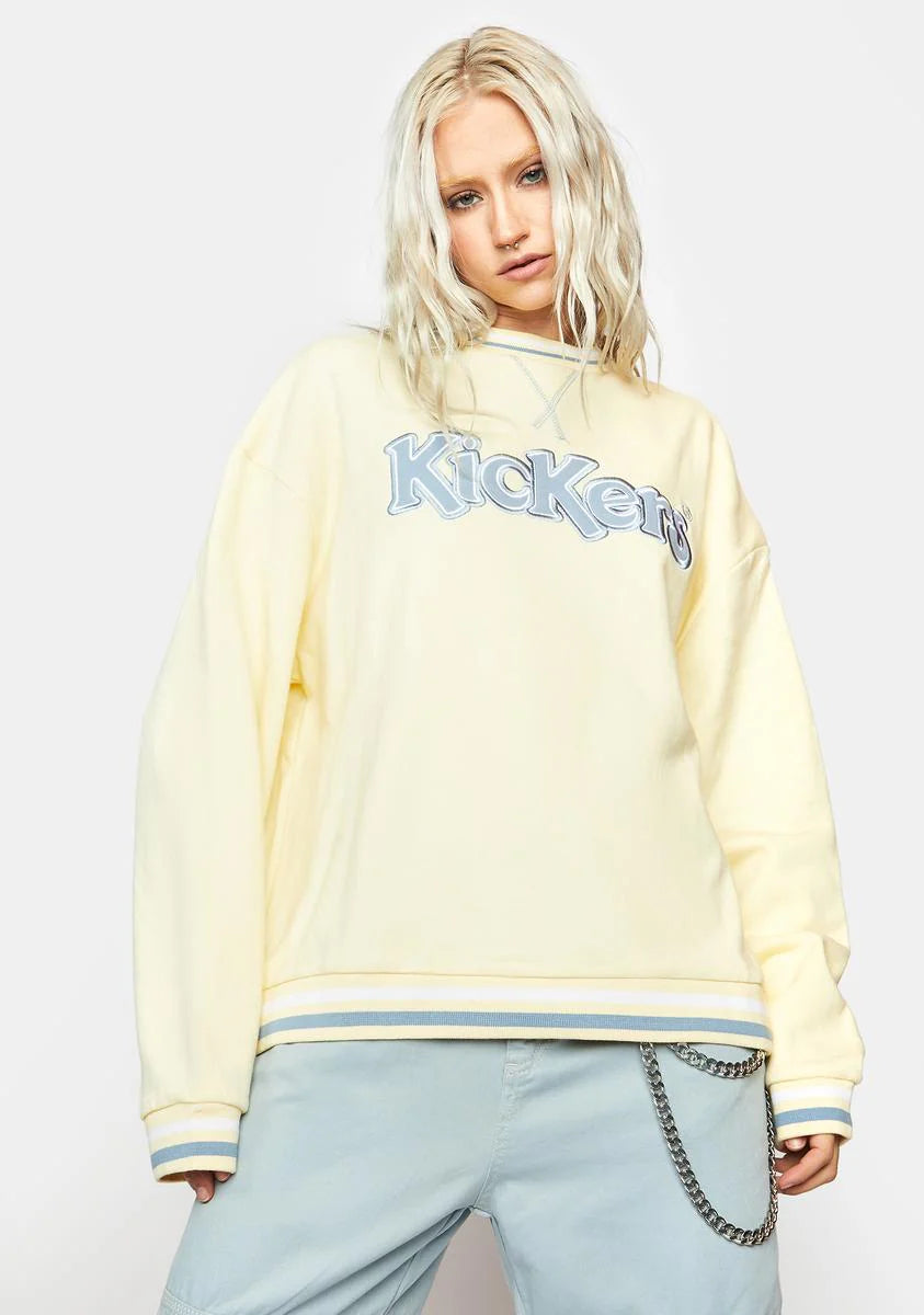 Kickers Cream Logo Crewneck Sweatshirt