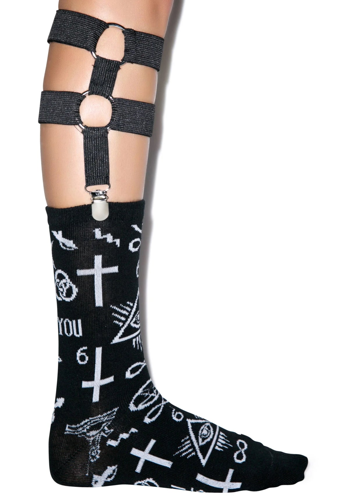 Screw You Double Garter Sock