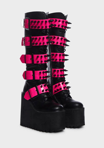 Wicked Appetite For Destruction Platform Boots