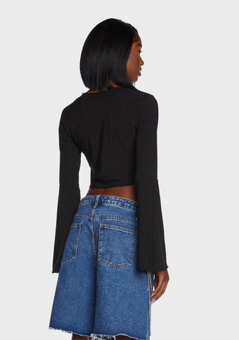 When You Text Me Cropped Sweater