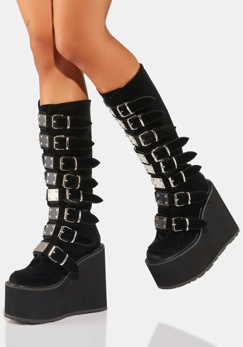 Swing-815 Platform Knee High Boots
