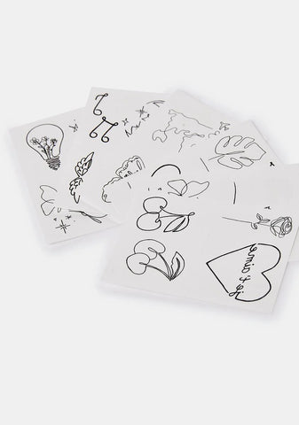 Silhouette Temporary Tattoo Pack