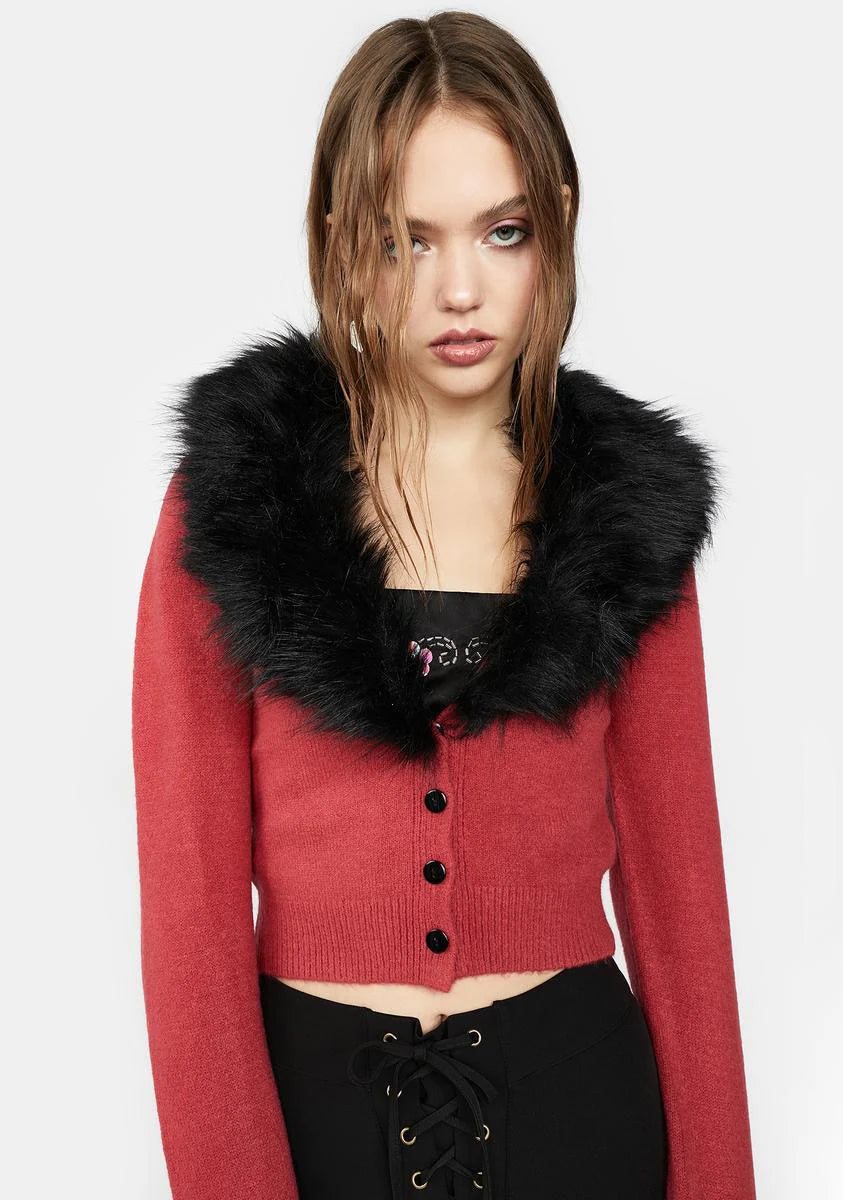 Rose Without Thorns Crop Cardigan