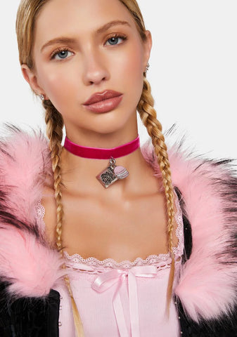 Boujie Pooch Velvet Choker