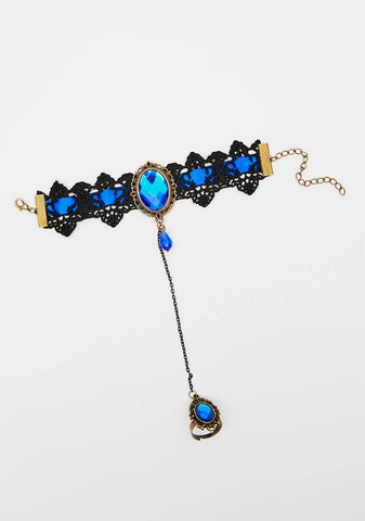 Royal Noir Jewel Bracelet And Ring