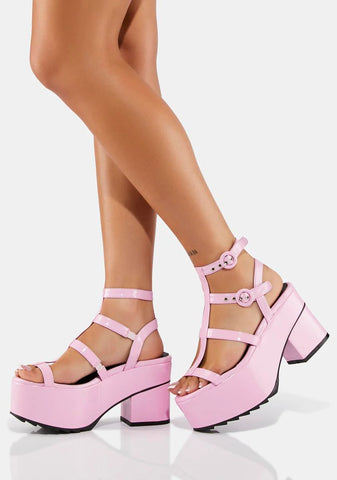 Turquoise Breeze Platform Sandals