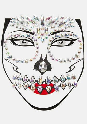 Afterlife Glamour Skeleton Face Gems