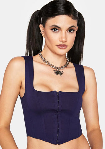 Azure Crave It Corset Top
