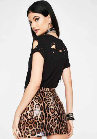 Wild Actions Leopard Skirt