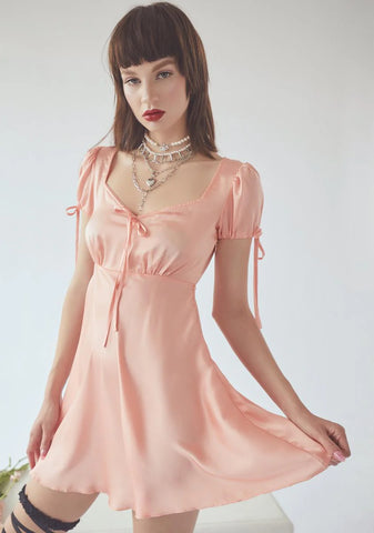 Peach Spread The Love Babydoll Dress