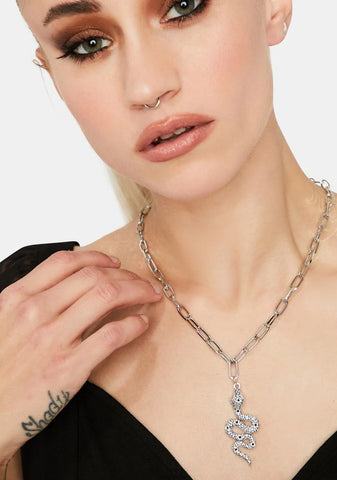 Sneakin' Snake Chain Necklace