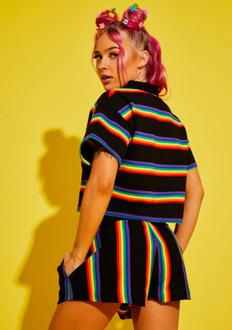 Strutting By Life Rainbow Short Set