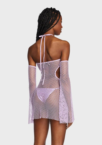 Merely A Visionary Fishnet Dress
