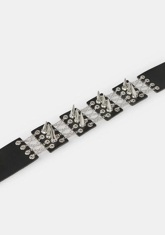 Metal Sass Spiked Choker