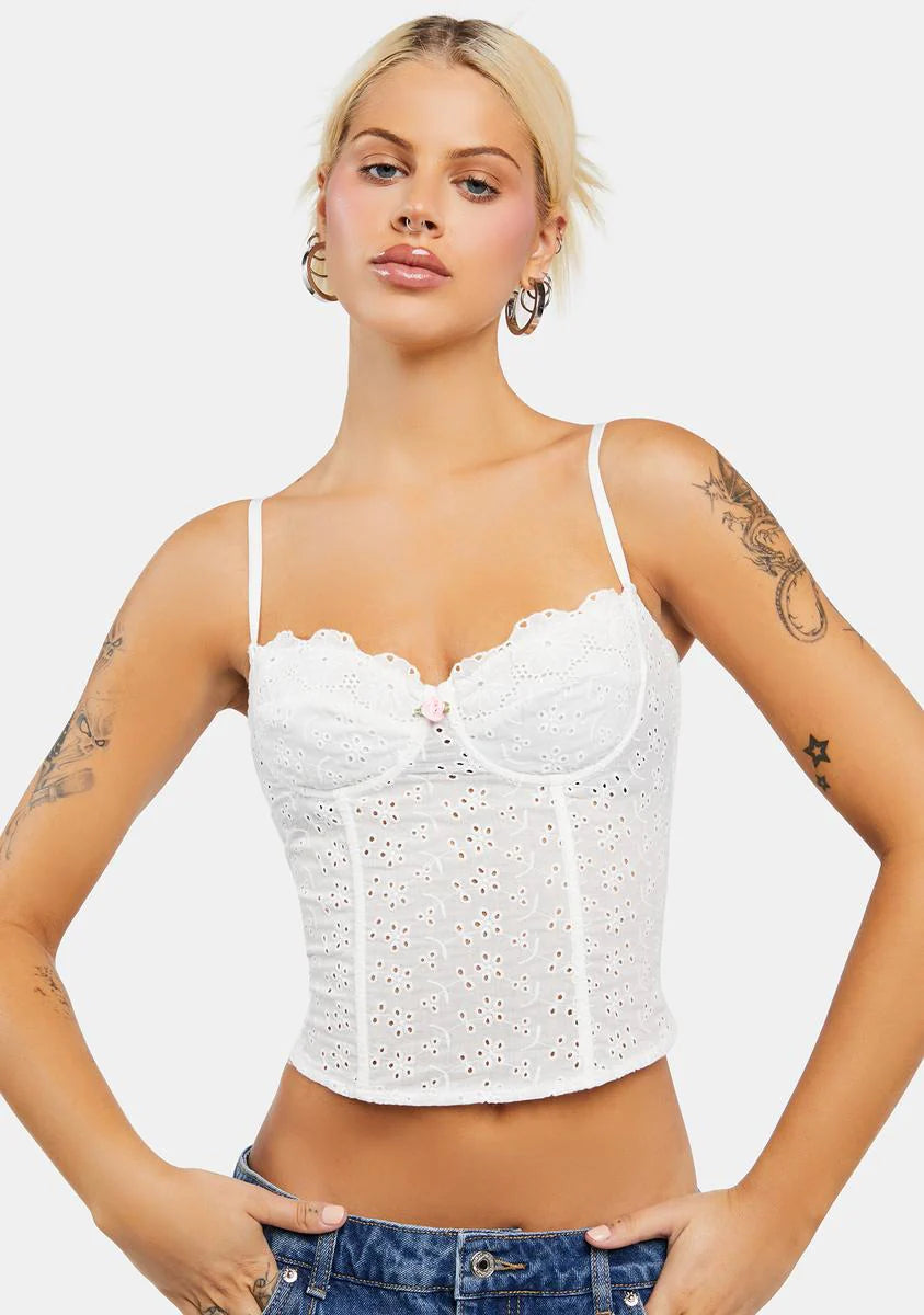 Tabi Cotton Lace Corset