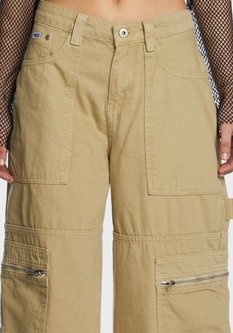 Stone Zip Sweeper Jeans